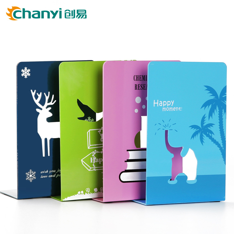 义乌好货 创易CY2475办公用品学生文具桌面金属卡通书立伸缩书靠档架8.5寸-1004/23919