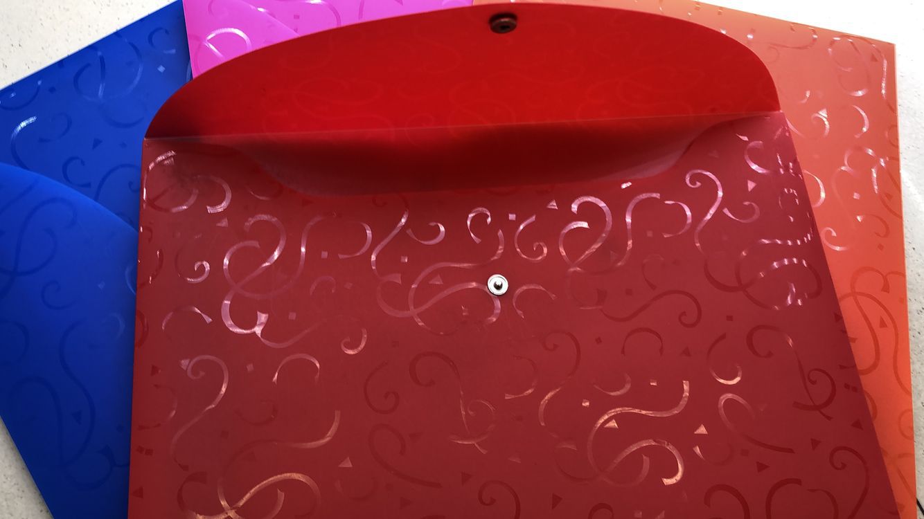 Yiwu Selection plastic file bag A4 materials Student papers button bag custom single file folder -1004/24747 thumbnail