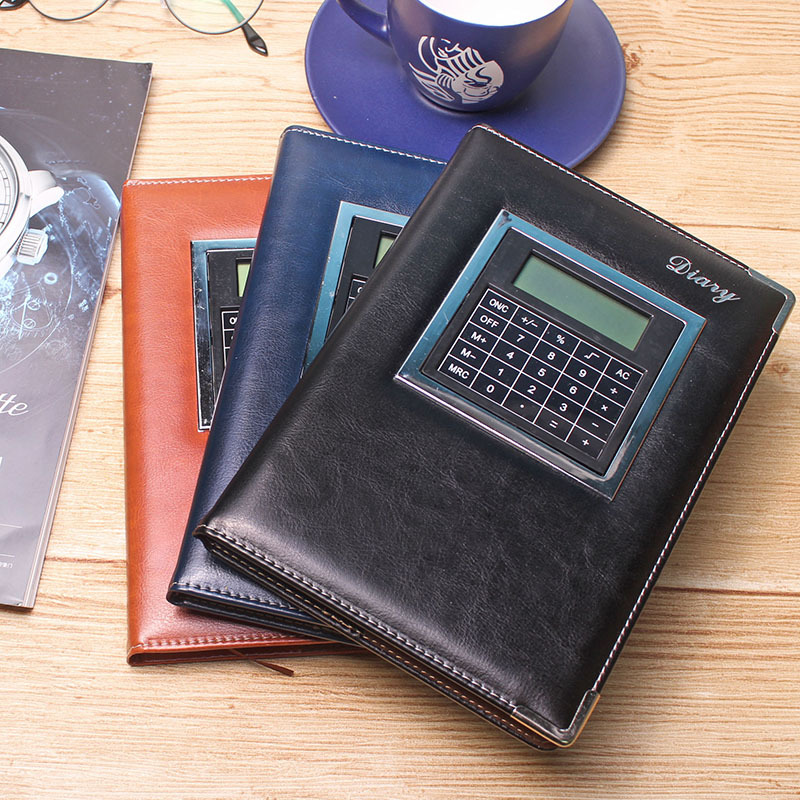 Yiwu Selection manufacturer direct selling business notebook creative imitation belt calculator electronic notepad office stationery custom -1004/23928 thumbnail