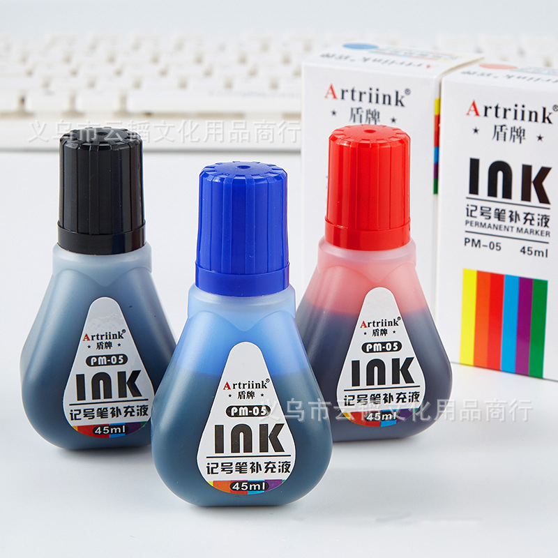 Yiwu Selection Yuntao stationery factory direct selling marker pen supplement liquid ink marker ink oil ink 45ml whiteboard pen -1004/22253