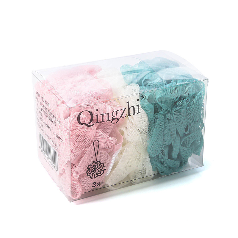 Yiwu Selection Qingzhi high grade 3 boxes of 35G monochromatic bath ball bath flower bath ball -1006/35694 thumbnail