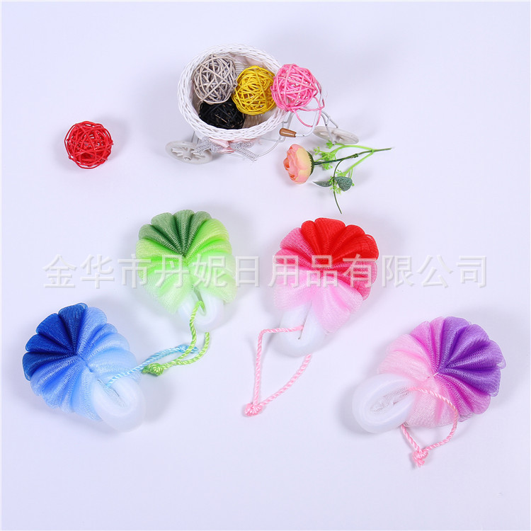 义乌好货 厂家直销 热卖高品质细网渐变色沐浴球 沐浴花  洗澡必备-1006/35800