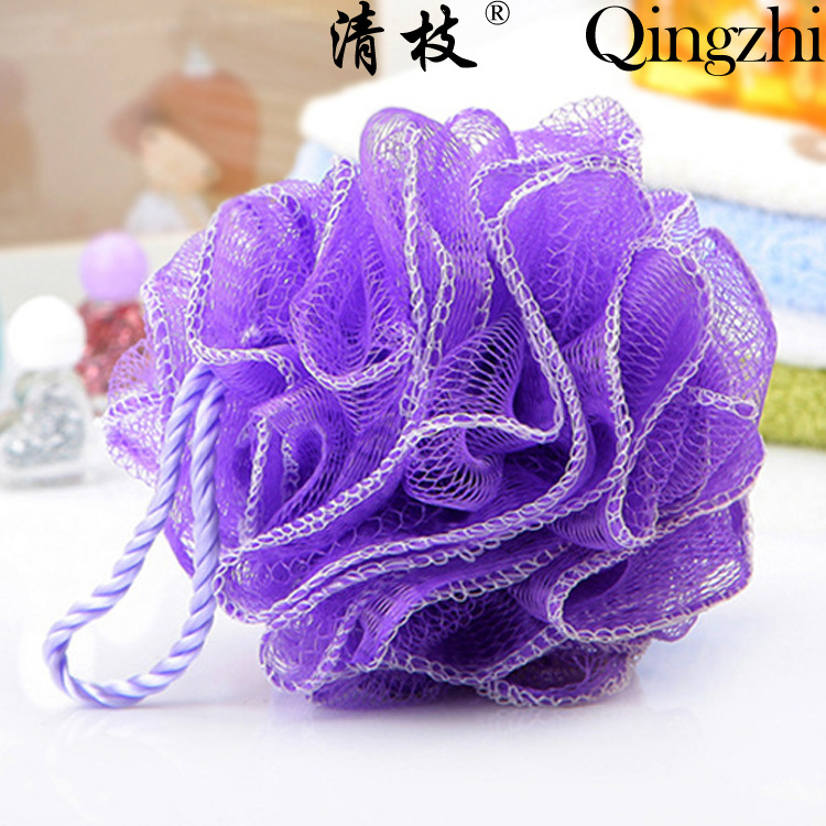 Yiwu Selection manufacturer direct selling Japanese bath ball hot style white embossing bath with 40g quality bath ball wholesale -1006/35694 thumbnail