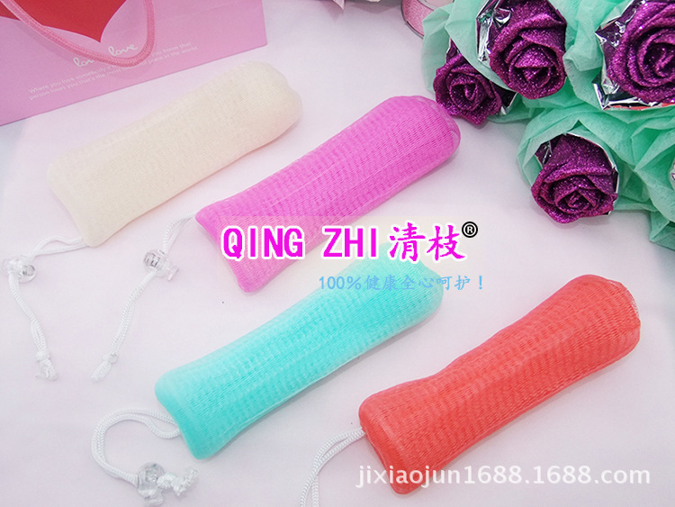 Yiwu Selection origin goods double thickened bubble net color soap clean face net soft and delicate PE foam foam net -1006/35694