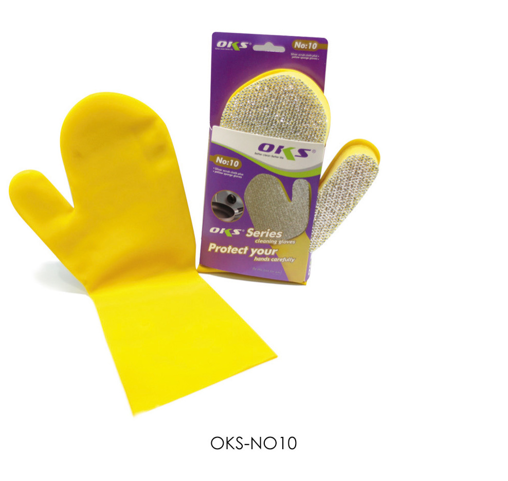 义乌好货 OKS乳胶手套\OKS清洁手套，清洁用品，海绵百洁布-1006/36088日用百货