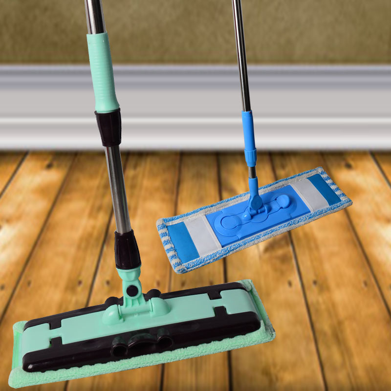 Yiwu Selection clamped flat mop high-grade stainless steel clamped towel floor mop lobby dust push microfiber -1006/36608 thumbnail