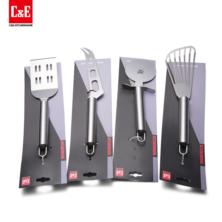 Yiwu Selection stainless steel kitchen tools set, pizza knife spade set, leaky shovel flat bottom shovel, Chuangyi kitchenware -1003/19006 thumbnail