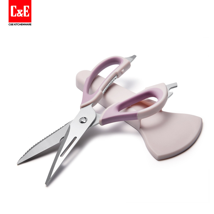 Yiwu Selection multi-functional kitchen scissors, stainless steel kitchen scissors, kitchen tools -1003/19006 Item Picture