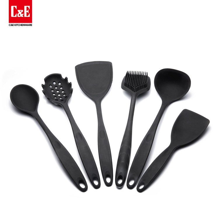 Yiwu Selection silica gel cooking tools set of 6, set of kitchen utensils and appliances set of 6, Chuanyi kitchen utensils and appliances -1003/19006