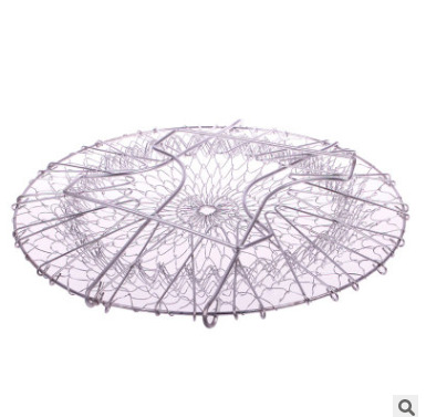 Yiwu Good Goods Stainless Steel telescopic folding basket chef basket Frying Basket French Fries Degreasing Kitchen Tools TV Products -1006/36814 undefined