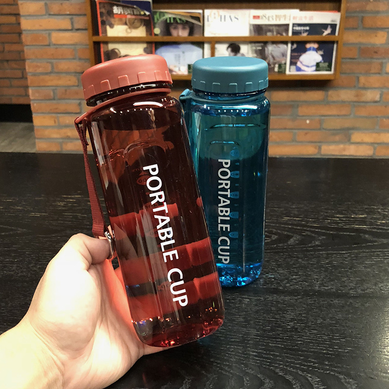 Yiwu Selection 2019 new sports water cup plastic water cup sports water bottle portable cup Korean tea water bottle for students -1006/35978