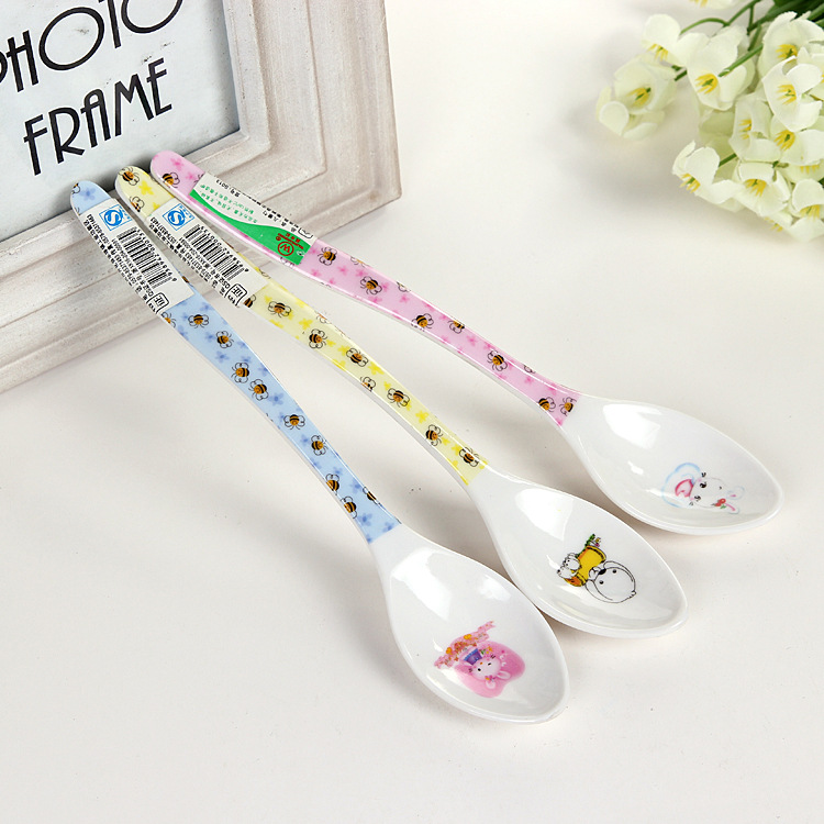 Yiwu Selection melamine children's spoon color mix S013-1006/34180 thumbnail