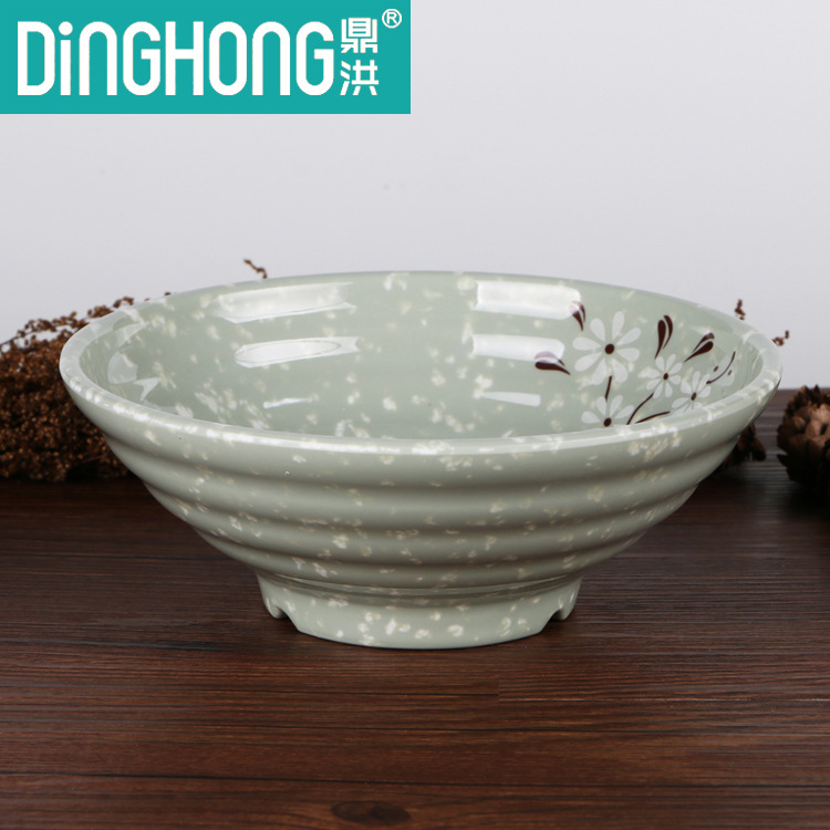 Yiwu Selection top grade A5 Ding Hongmi bowl Wei Qian Ramen bowl Malatang bowl thickened high temperature resistant marble snow chrysanthemum -1006/34180 thumbnail