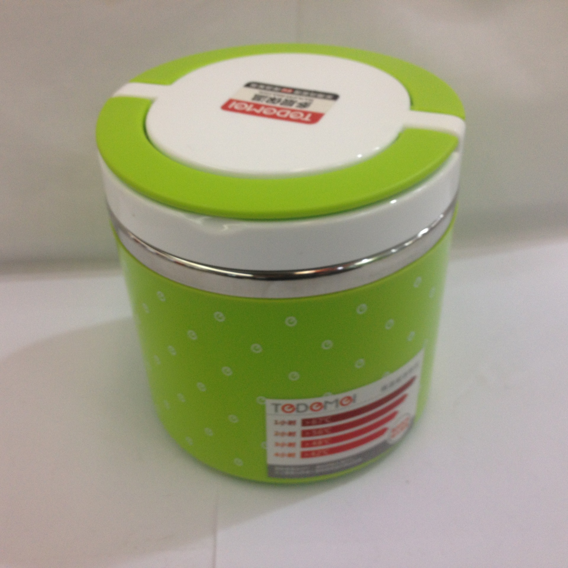 Yiwu Good Goods Portable Round Beautiful Insulated Lunch Box -1006/36029 Specification drawing
