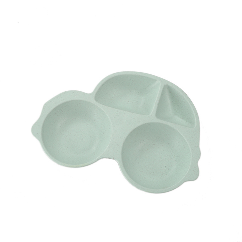 Yiwu Quality Bamboo Fiber children's Plates, Baby Cartoon tableware, creative grid rice bowls, fashionable restaurant, Kindergarten dining plates -1006/36814 undefined