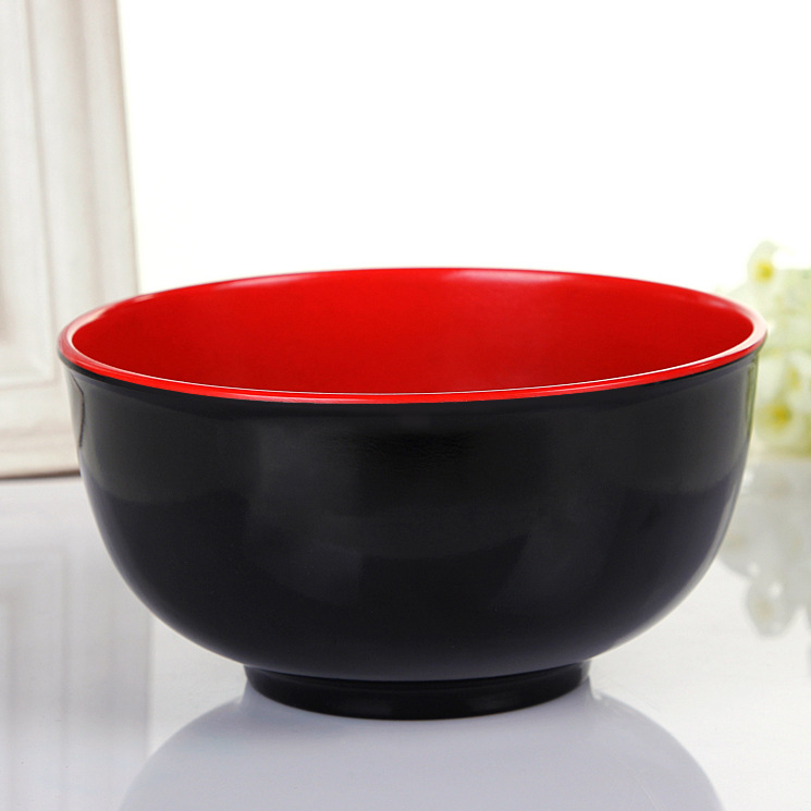 义乌好货 2355 5.5寸红黑碗 密胺仿瓷餐具 促销礼品 可印logo-1006/34180