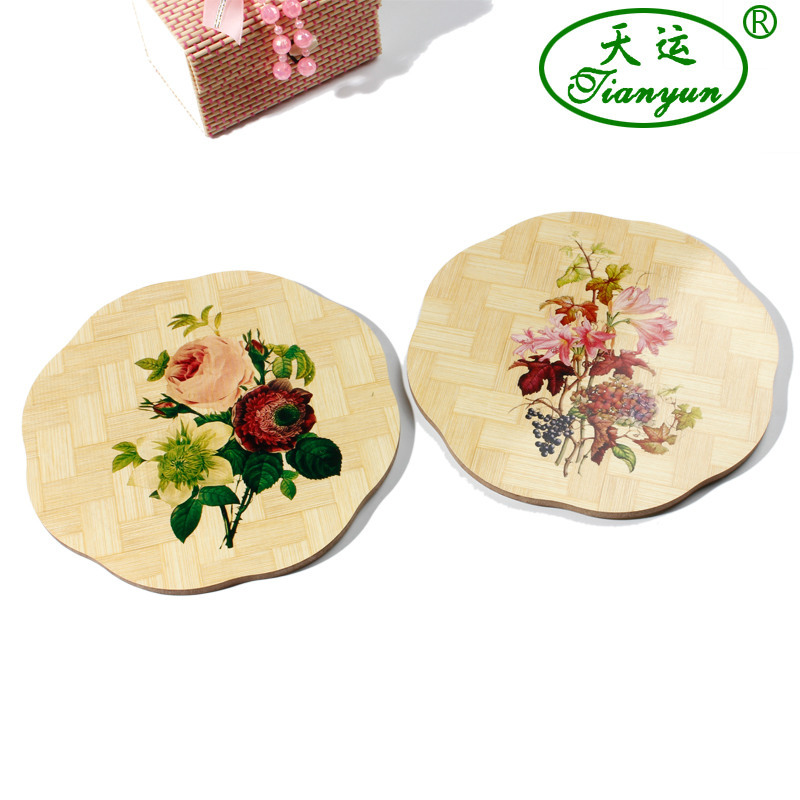 Yiwu Good Goods Tianyun Daily Department Store Bamboo Placemat Insulation Mat Manufacturers Direct Coaster Environmental Protection Products Tableware Spot -1006/36747