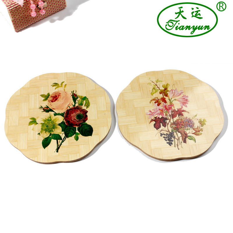 Yiwu Good Goods Tianyun Daily Department Store Bamboo Placemat Insulation Mat Manufacturers Direct Coaster Environmental Protection Products Tableware Spot -1006/36747 Item Picture