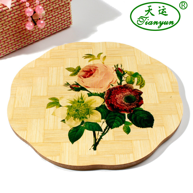 Yiwu Good Goods Tianyun Daily Department Store Bamboo Placemat Insulation Mat Manufacturers Direct Coaster Environmental Protection Products Tableware Spot -1006/36747 undefined