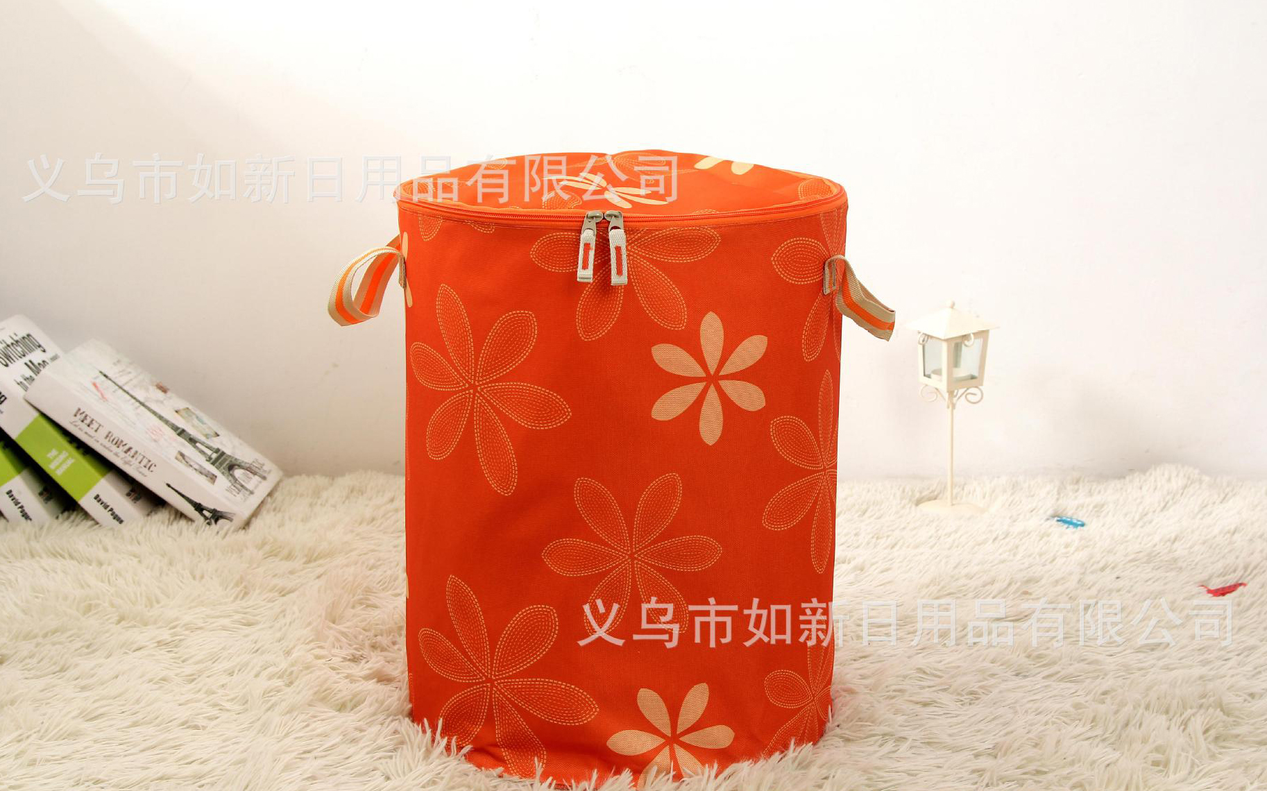 Yiwu Selection manufacturer direct selling circular bracket storage barrel Oxford fabric dirty clothes storage barrel -1001/1497 thumbnail