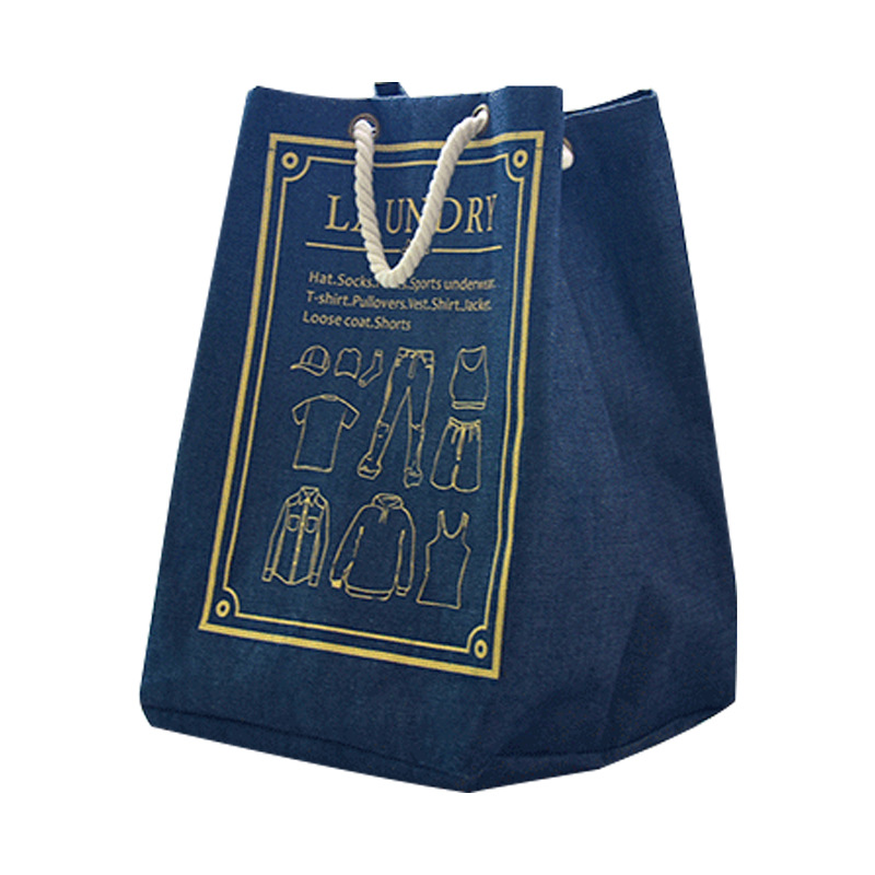 Yiwu Selection millet wheat large round European novel jeans can carry a blue bag dirty pocket undefined