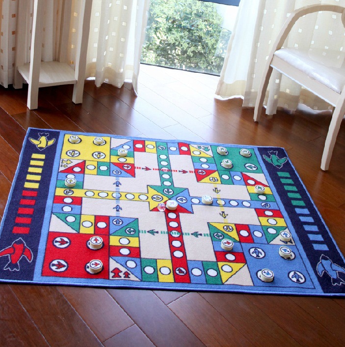 Yiwu good goods Huiduo Love apartment floor mat flying chess game carpet floor mat living room game children's educational carpet -1006/35317 thumbnail