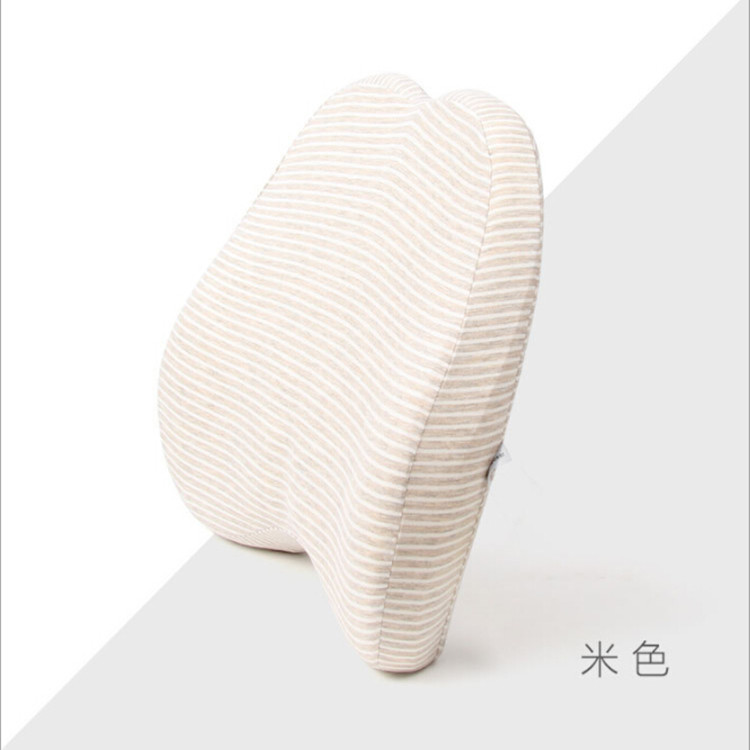 义乌好货 丽彩棉新款腰靠  创意鱼骨形汽车靠枕 车载办公舒适护靠背 慢回弹-1006/35011详情图10