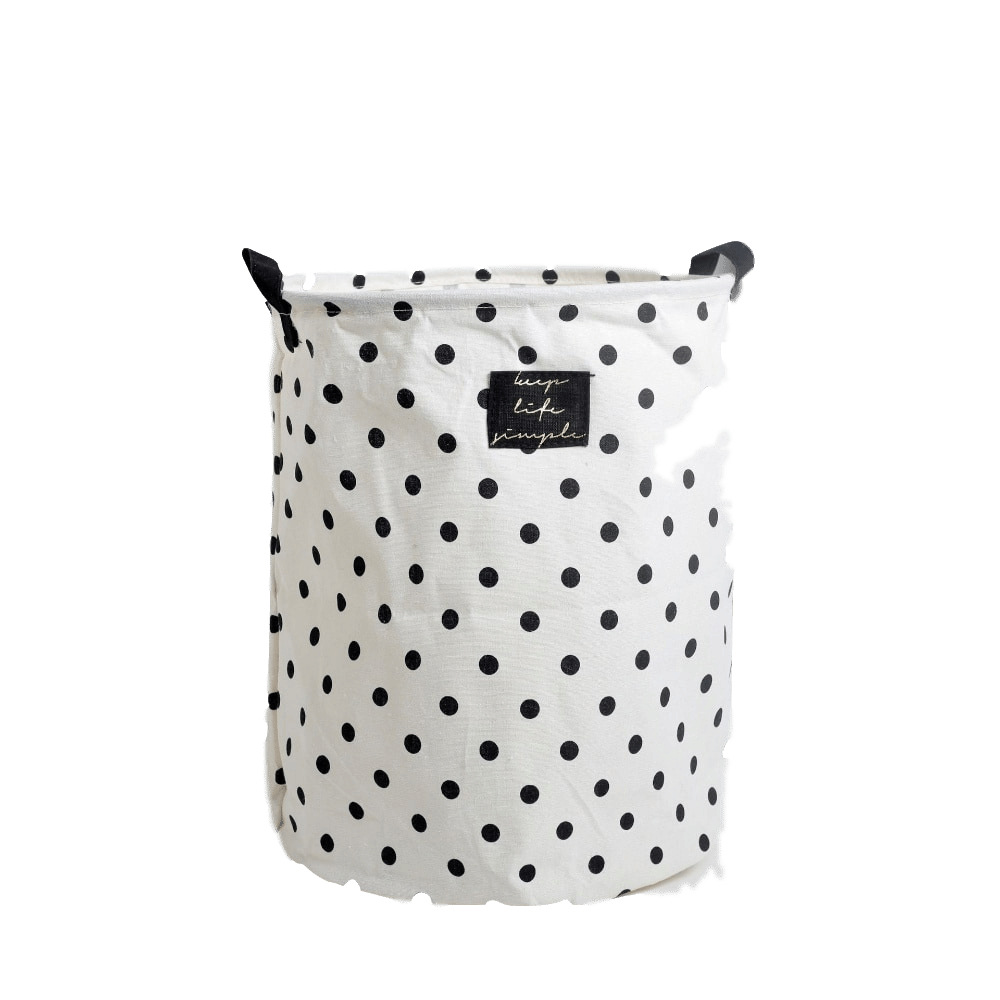 Yiwu Selection cotton and linen waterproof label black label laundry basket storage tank home storage folding bedroom undefined