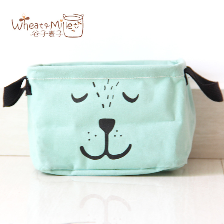 Yiwu Selection foreign trade office home with multi-functional canvas cotton and linen art simple storage box undefined