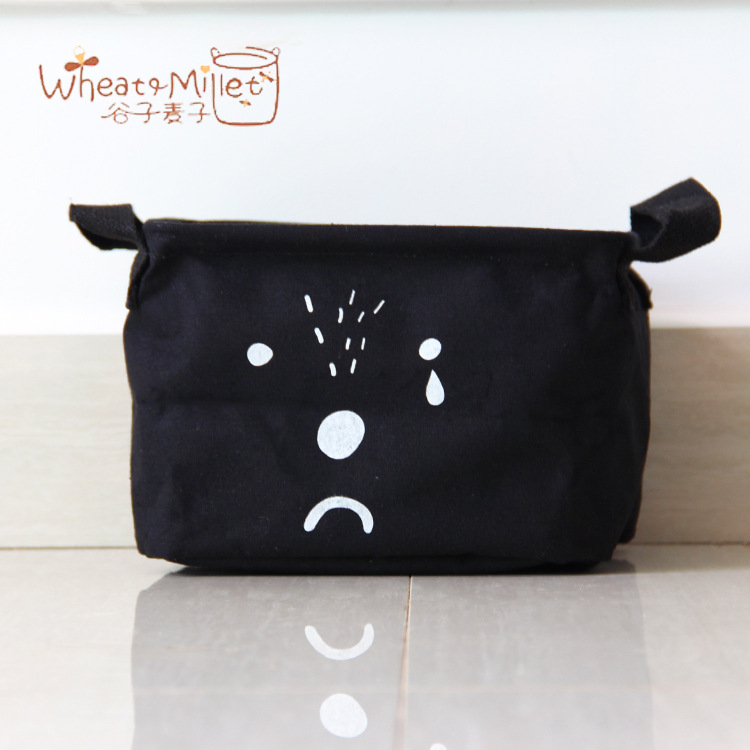 Yiwu Selection foreign trade office home with multi-functional canvas cotton and linen art simple storage box undefined