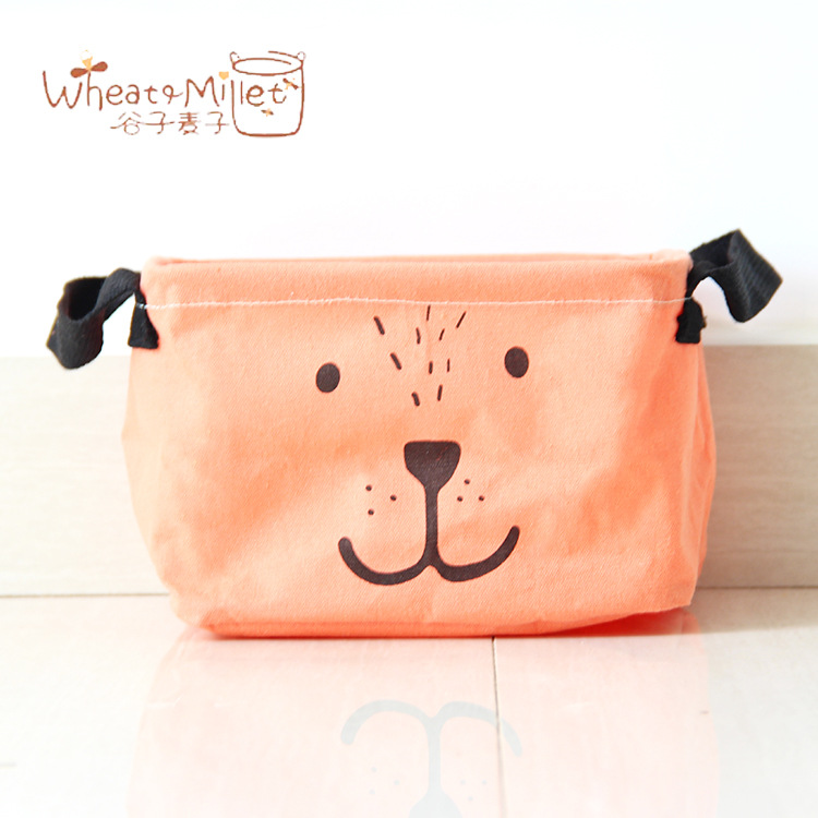 Yiwu Selection foreign trade office home with multi-functional canvas cotton and linen art simple storage box undefined