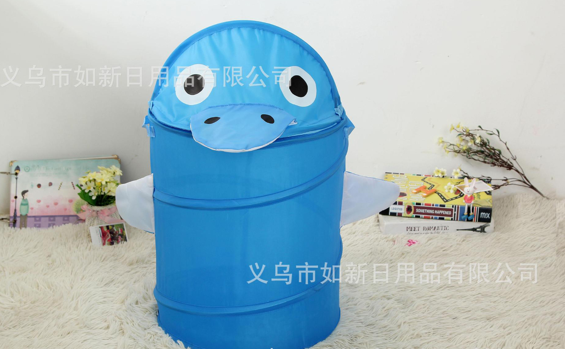 义乌好货 厂家直销卡通动物小号企鹅收纳桶脏衣杂物桶。支持定做批发-1001/1497