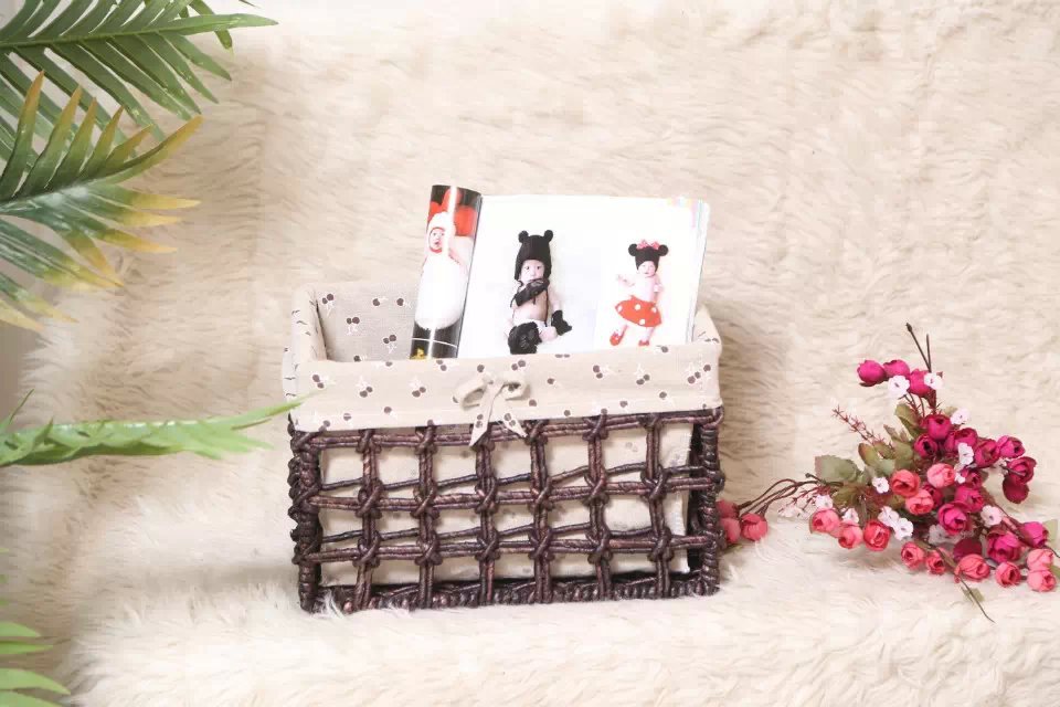 义乌好货 沁丰园手工编织储物收纳篮整理盒厨房杂物置物框收纳筐篮子浴篮子-1001/6661