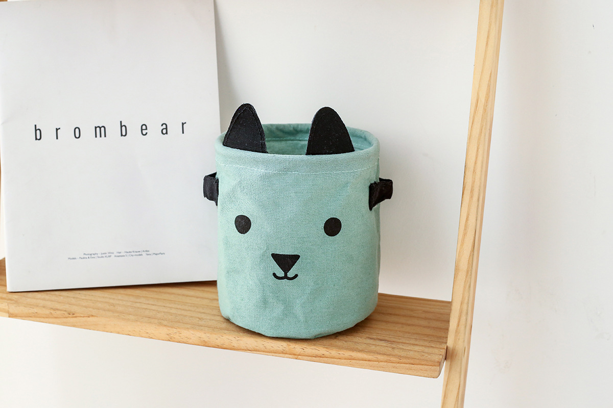 Yiwu Selection wheat cartoon expression ear series receive drum can be folded with handle undefined