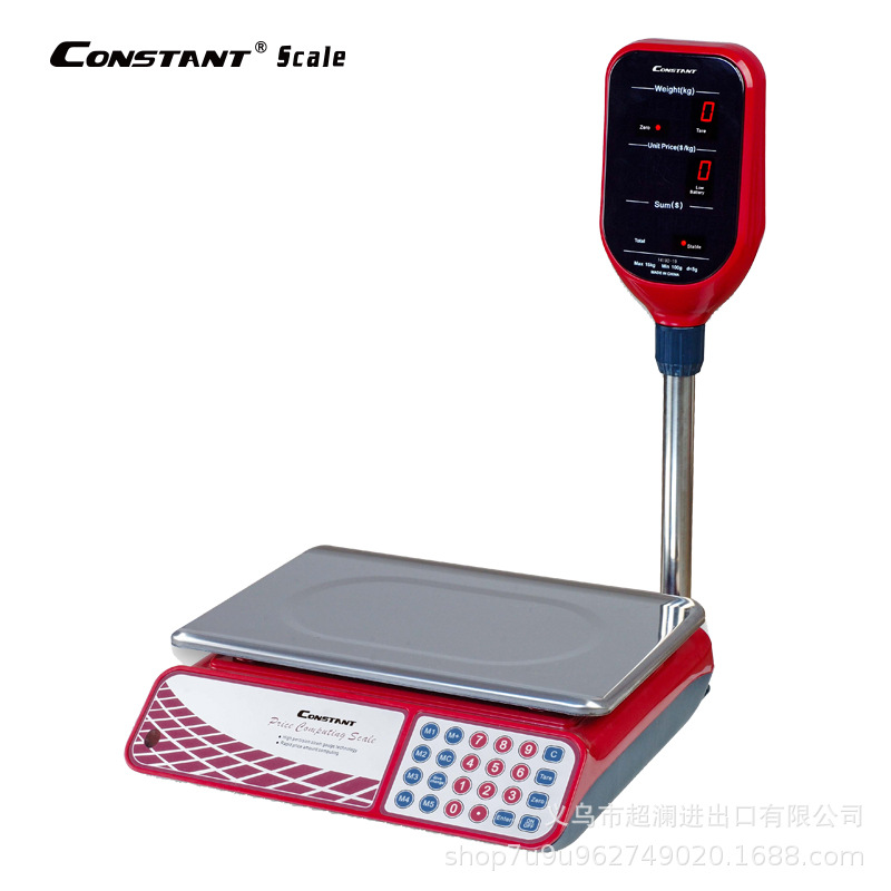 14192-135E in-stock tower-type electronic price scale, commercial scale, export foreign trade English fruit scale, electronic price platform scale, 40KG