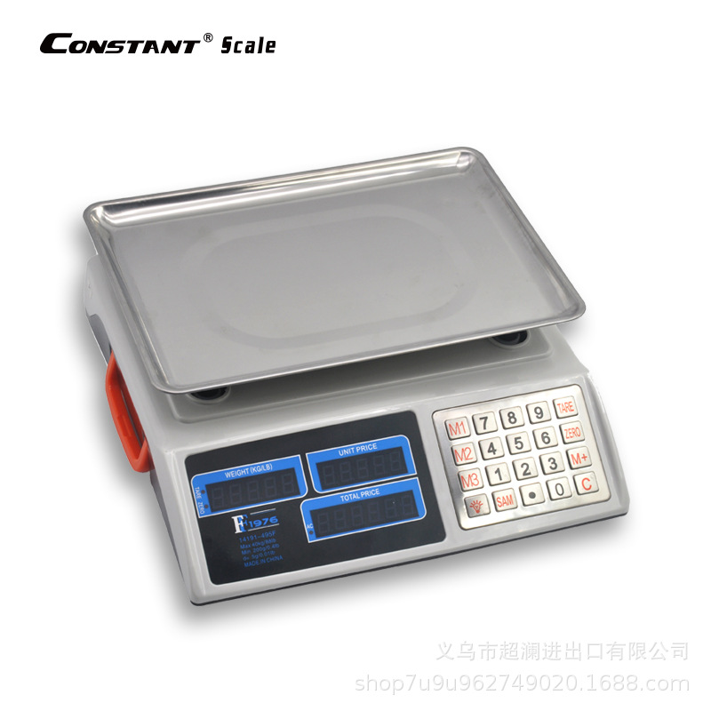14191-495F electronic Price platform scale 40KG/5g electronic price scale Commercial scale Export foreign trade English fruit scale