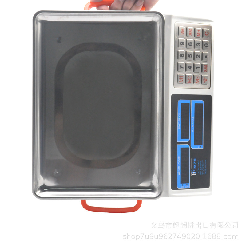 14191-495F electronic Price platform scale 40KG/5g electronic price scale Commercial scale Export foreign trade English fruit scale Specification image