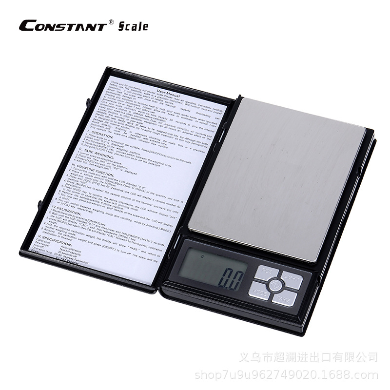 14192-33 High-precision notebook jewelry scale 0.01g mini electronic pocket scale Portable household scale 0.1g palm scale
