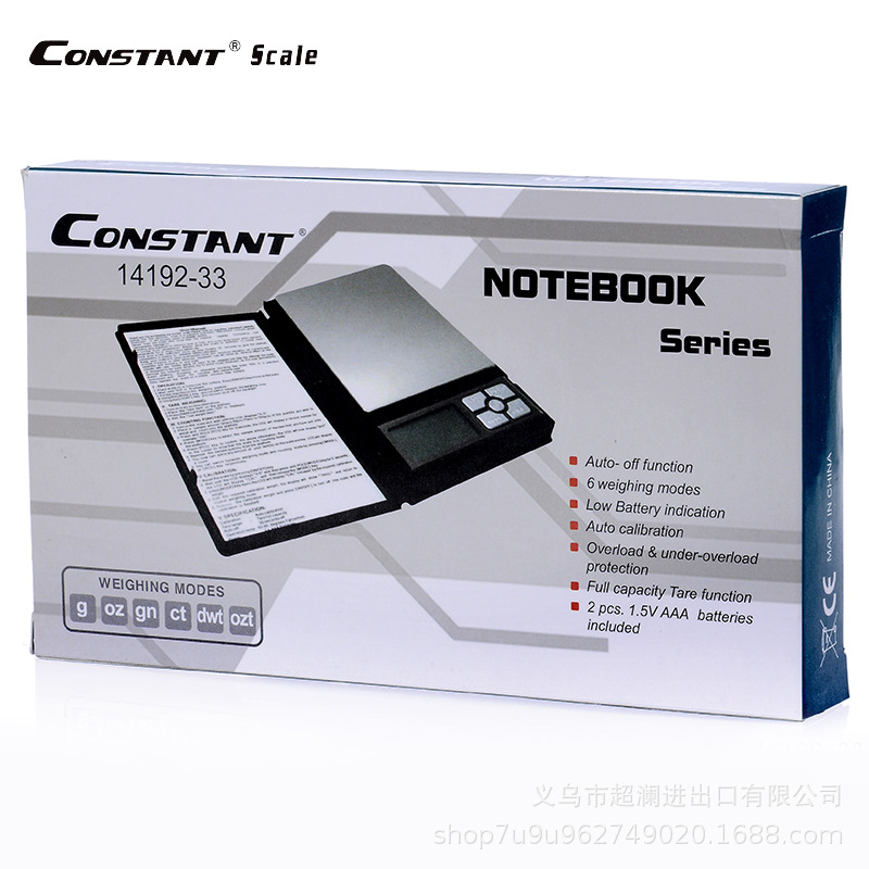 14192-33 High-precision notebook jewelry scale 0.01g mini electronic pocket scale Portable household scale 0.1g palm scale Item Picture