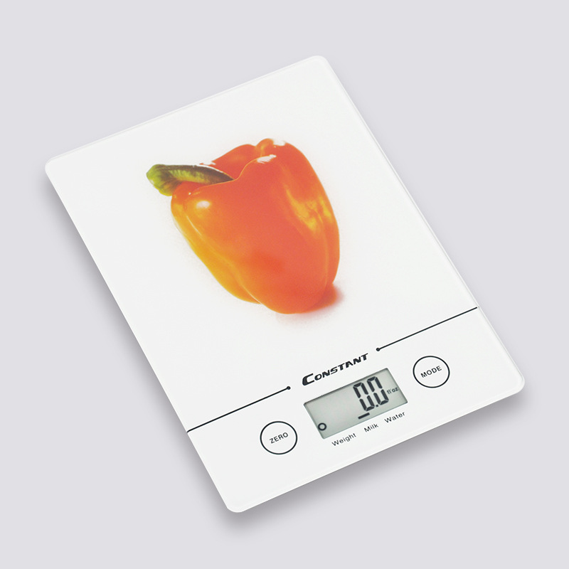Wholesale 14192-245B flat touch type electronic kitchen scale, high-strength tempered glass baking electronic scale 5kg details Picture