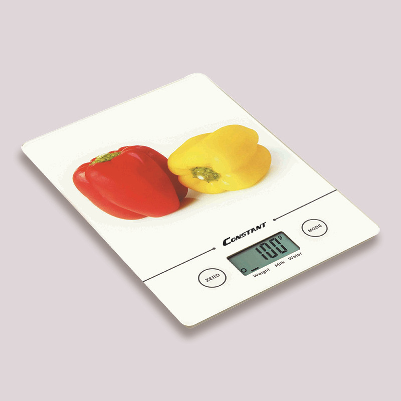 Wholesale 14192-245B flat touch type electronic kitchen scale, high-strength tempered glass baking electronic scale 5kg Specification image