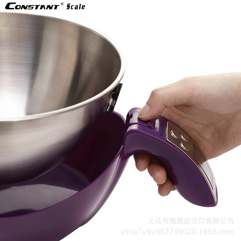 14192-259B称重食物称厨房电子秤不锈钢家用厨房秤面粉烘焙秤5kg细节图