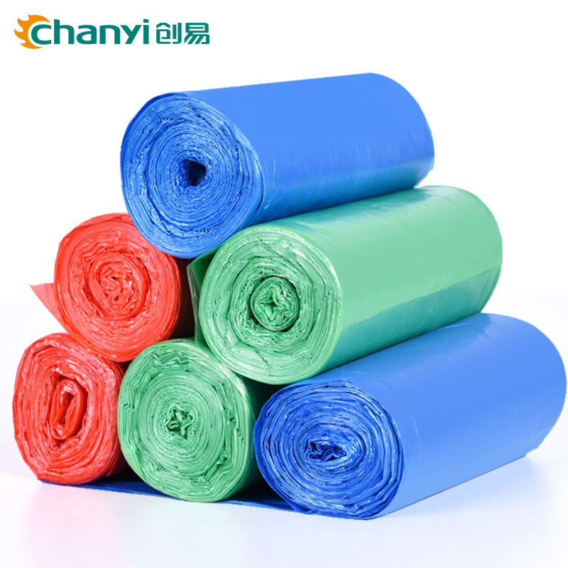 义乌好货 创易办公家居一次性垃圾袋加厚大号50*60cm连卷平口式彩色塑料袋-1004/23919详情图7