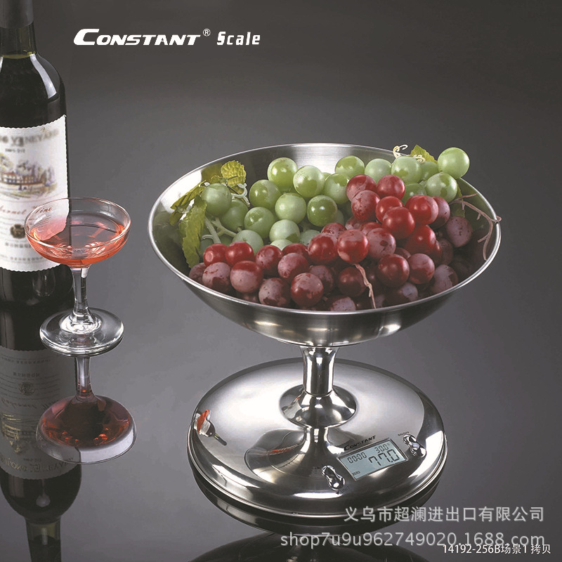 14192-256B High-end wine glass-shaped all-stainless steel kitchen scale, fruit baking electronic scale, bread and coffee scale, wholesale for export details Picture