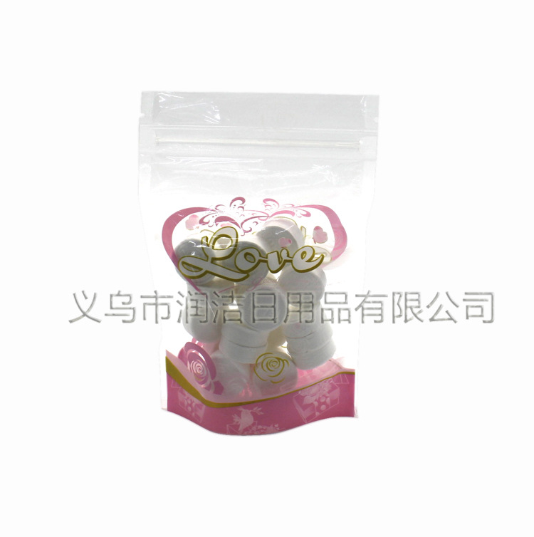 Yiwu Quality Goods Customized pure cotton portable compressed towel, travel disposable non-woven fabric candy compressed towel, face towel -1006/34762