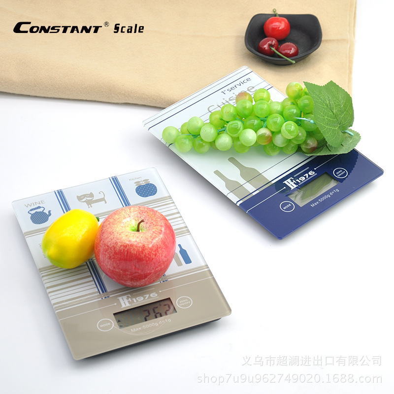Wholesale 14192-66B 5KG/1G glass kitchen electronic scale, weighing electronic kitchen scale, precision mini baking scale Item Picture