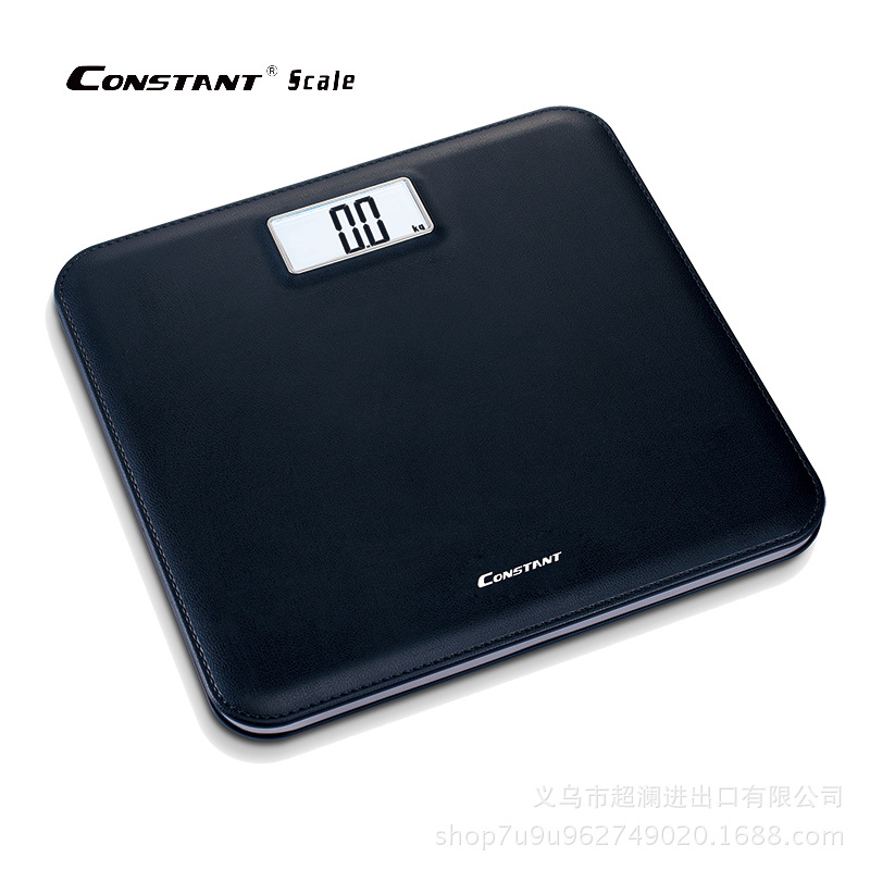 Constant-386A Modern Style Digital Electronic Body Leather look ABS plastic Personal Scale 150kg/100g thumbnail