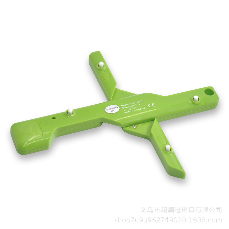 14192-158B可悬挂可折叠掰离迷你克称重量烘焙秤5KG/1g电子厨房秤细节图
