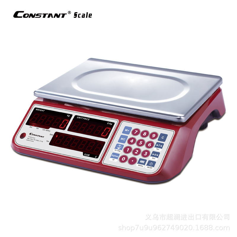 14192-444F Large screen electronic price scale, commercial scale, export foreign trade English electronic scale, platform scale, 30KG