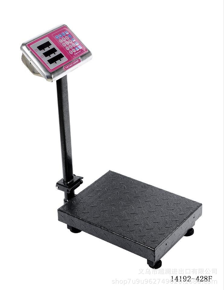 14192-428F pricing scale CAMRYJE62ZB weighing scale with corrugated steel surface and stainless steel head, wholesale electronic platform scale 150kg